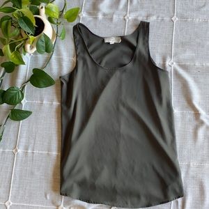 Pink Republic Sheer Tank; Size Medium; Dark Gray